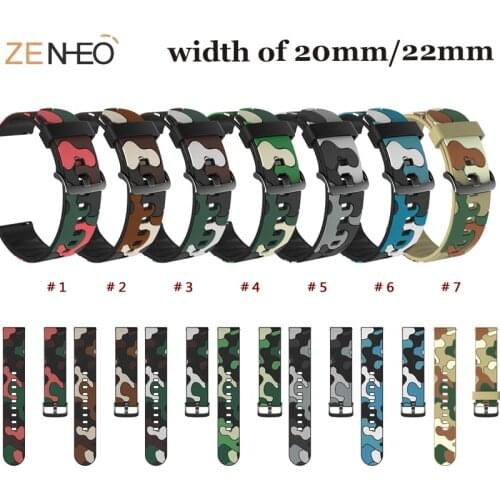 20/22mm silicone sport Watch Band for Samsung Galaxy Watch 42mm/46mm/For Huawei watch gt 42mm/gt 46mm