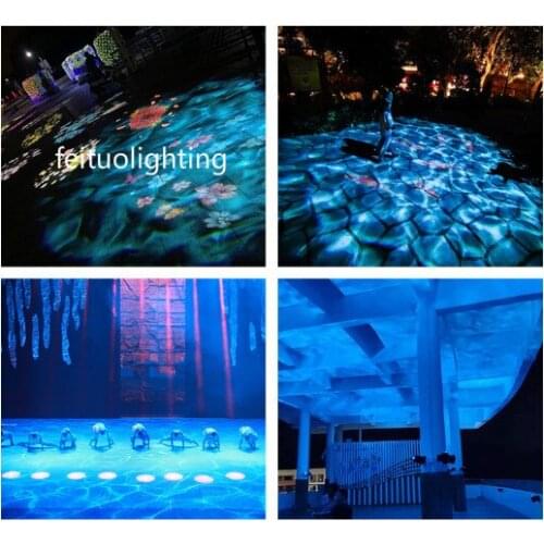 6pcs ip65 80W LED Watermark Light water wave effect light Disco KTV LED Stage Light