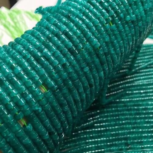 Loose beads 4*2mm roundel green/purple /pink jade for DIY jewelry making FPPJ wholesale nature gemstone