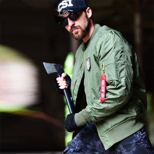 Outdoor Baseball Suit Flight Jacket Hiking Training Men Tactical Thick Autumn Winter Cotton Coat MA1 Air Force Cycling Overalls