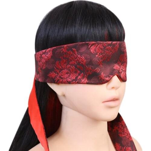 Adults Sexy Eye Mask SM Bondage Blindfold Slave Restraints Sex Toys For Couples Flirt Soft Silk Satin Eye Patch Exotic Lingerie