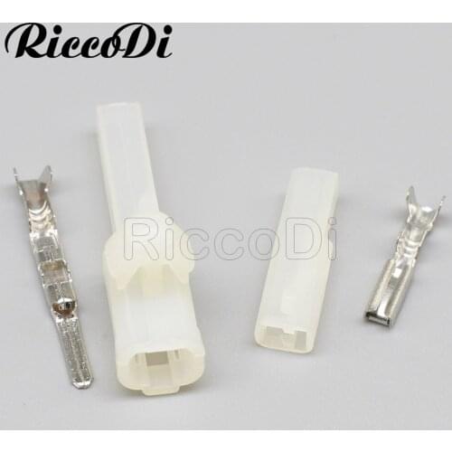 20 Sets 6243-1011 1 Hole Transparent Male Female Auto Car Led Light Lamp Plug Wiring Harness Connector