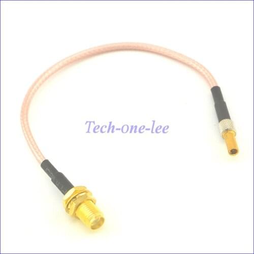 10 piece/lot SMA Female Jack Connector to CRC9 Male Plug Convertor RG316 Pigtail Cable 15cm Coaxial