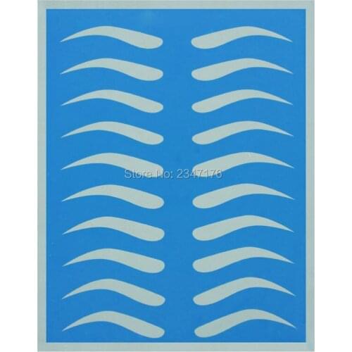 Tattoo Accesories 5 pcs Classical Permanent Makeup Eyebrow Tattoo Practice Skin Training Skin Set For Beginners /Blue color