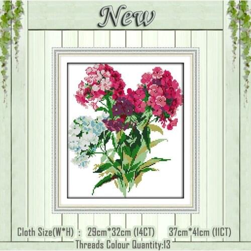 The bouquet flowers home decor painting Counted printed on canvas DMC 14CT 11CT DMC Cross Stitch Needlework kits Embroidery Sets