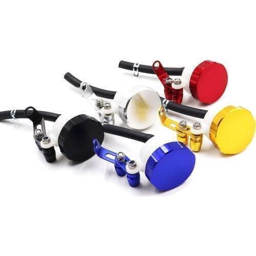 CNC Aluminum Motorcycle Front Brake Fluid Reservoir Clutch Tank Oil Fluid Cup For Honda Kawasaki Suzuki Yamaha
