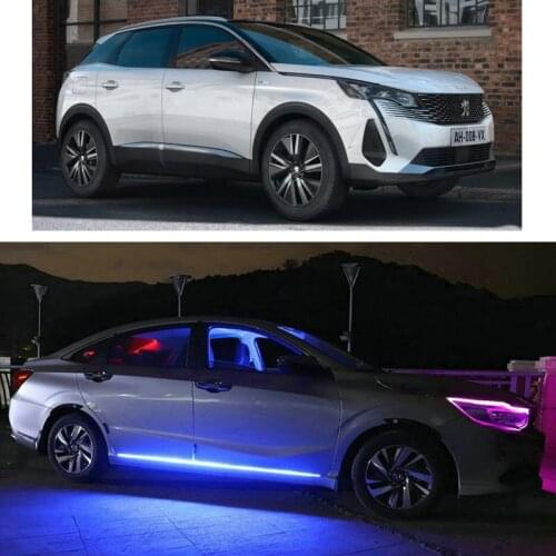 Remote Car Door Decorative Mood Lighting For peugeot 307 206 308 407 207 2008 3008 508 406 301 BOXER BIPPER 405 306 309 4007