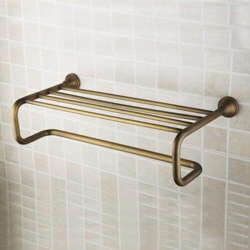 Bronze Color Brass Material Double Layer Towel Holder