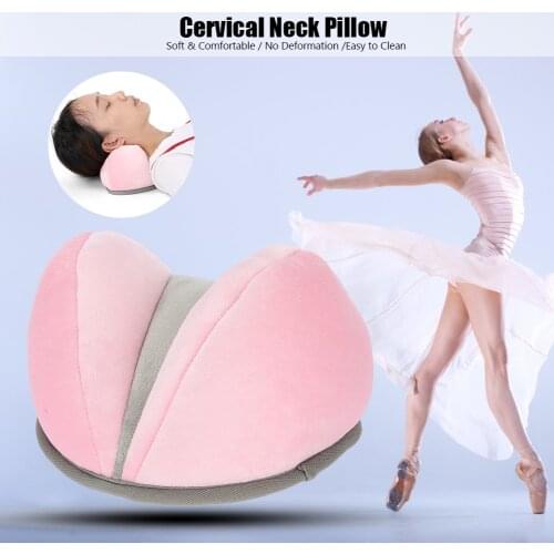 Elastic Sponge Cervical Pillow Relieve Stress Fatigue Pain Decompression Nursing Neck Pillow Posture Orthosis Pink Household New