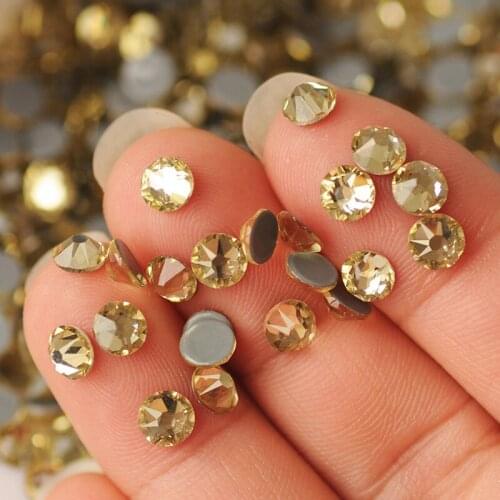 Jonquil 8big 8small Iron On Strass Hotfix Rhinestone Hot Fix Glass Stones Crystals Garment Accessories for Shoes Dance