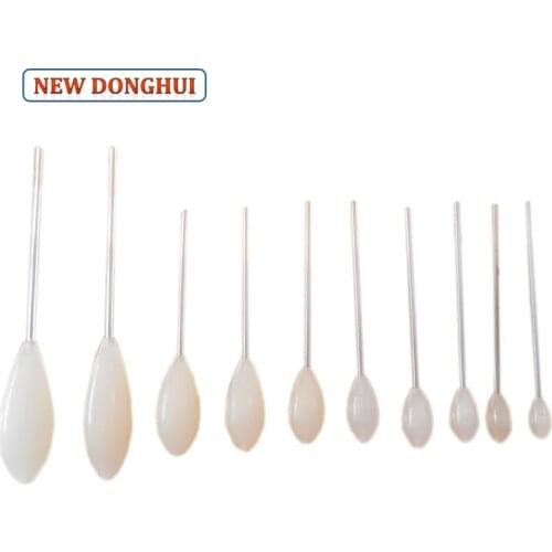 Newdonghui 5pcs/10pcs Floating Spirolino Bombards Acrylic Fishing Float Fishing Bobber Floater Semi -Transparent 26001A