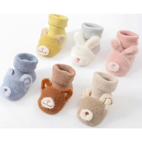 New autumn and winter cartoon baby socks thick non-slip baby floor socks baby children foot sock