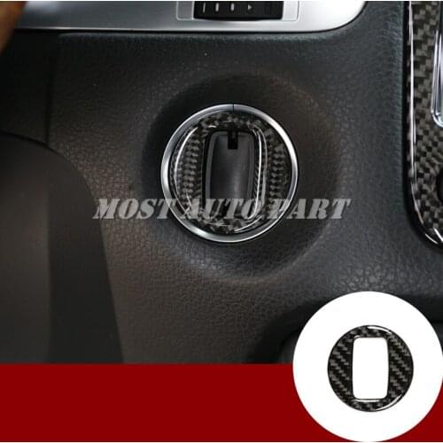 Carbon Fiber Center Console Key Hole Frame Trim Cover For VW Touareg 2011-2018 Car accesories interior Car decoration