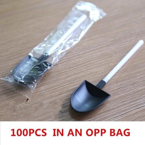 100Pcs/lot Ice Cream Spoon Mini Shovel Plastic Spoon Cake Construction Beach Garden Party Disposable Stacks Popsicle Tools