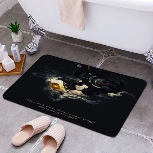 Glados Quote 3D Print Doormats Rectangle Non-Slip DoorMat Bedroom Kitchen Entrance Print Door rugs Dropshipping