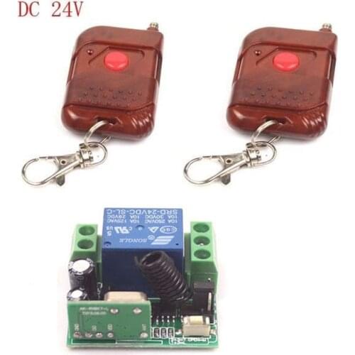 Sleeplion DC 24V 10A 1CH RF Relay 2 wireless Control Switch Transmitter+Receiver Power ON/OFF
