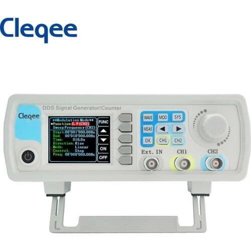Cleqee-2 JDS6600-60M frequency meter Arbitrary Digital Control DDS Function Signal Generator