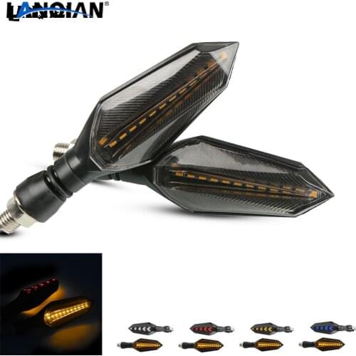 Universal Motorcycle Turn Signals Flowing Water LED Light Tail Brake Light For Kawasaki Z1000SX NINJA 1000 TouReR 2011-2016