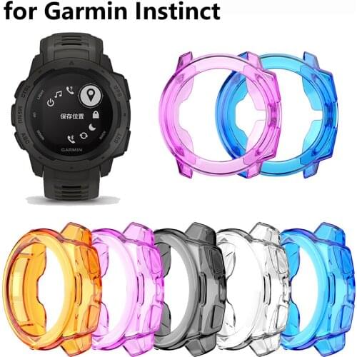 Protective Case for Garmin Instinct Protector Frame Cover Soft TPU Shell For Garmin Instinct Smartwatch Case