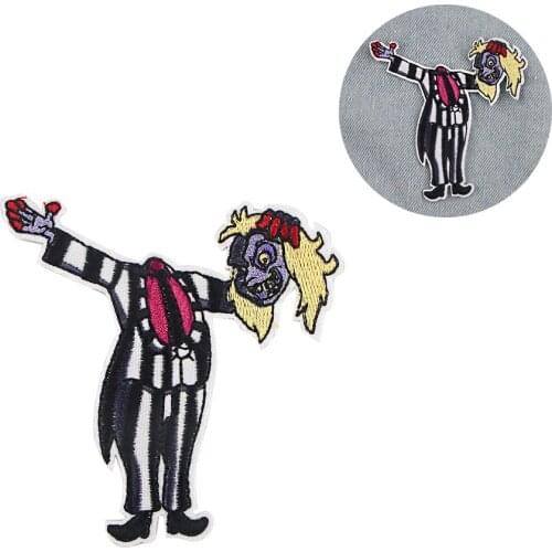 ZF1595 1pcs Scary Halloween Gift Sticker For Clothing Applications Patch On Clothes Iron Embroidered Patch For Backpack Badge