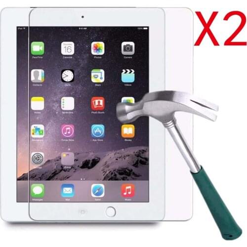 2Pcs Tablet Tempered Glass Screen Protector Cover for Apple IPad 3/IPad 2/ IPad 4 9.7 Inch Anti-Fingerprint Tempered Film