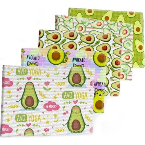 50*145CM Fruit Avocado Fabric Strawberry Printed Polyester Cotton Twill Fabric Patchwor Printed