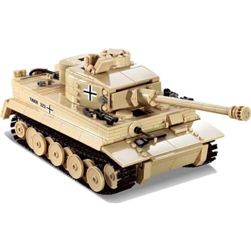 995Pcs German King Tiger Tank Model Building Blocks Sets Military WW2 Army Soldiers Kit DIY Bricks Educational Toys for Children