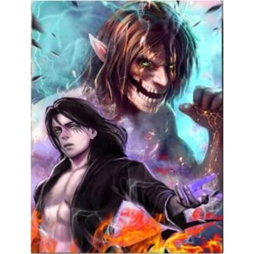5D DIY Diamond Painting Anime Modular Attack On Titan Hisoka Morow Cartoon Diamond Mosaic Cross Stitch Art Home Decor FH1221