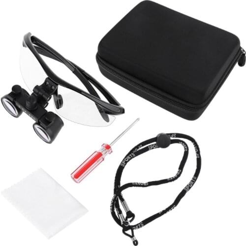 2.5X Binocular Magnifier Dentistry Dental Glasses Loupe Goggles D2TD