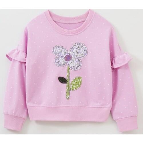 Brand Quality 100% Terry Cotton Sweater Baby Girl Clothes Long Sleeve Childrens Clothing Bebe Kids t shirt Hoodies Girls Blouse