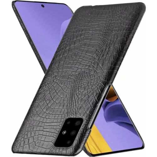 For Galaxy M51 SM-M515F Case Luxury Crocodiel Texture PU Leather Back Hard Plastic Case Cover For Samsung Galaxy M51 SM-M515F