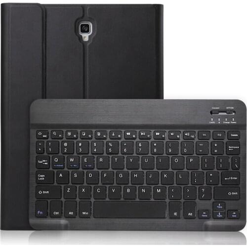 Keyboard Case For Samsung Galaxy Tab A 10.5 2018 Model Sm-T590/T595/T597, Slim Shell Lightweight Stand Cover With Detachable Wir