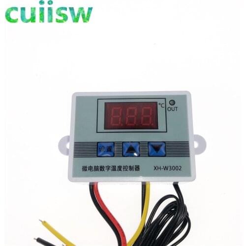 XH-W3002 220V /12V Digital LED Temperature Controller 10A Thermostat Control Switch Probe with waterproof sensor W3002