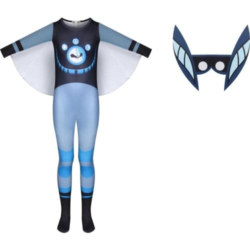 Children Animal Hero Kids Game Character Halloween Cosplay Costume Funny Clothing Toddler Bobysuit Party Boys Jumpsuits Mask