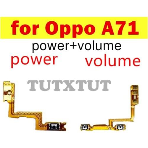 For oppo A71 Power Volume Flex Cable ON OFF Side Button Switch Flex Cable Replacement Repair Spare Parts