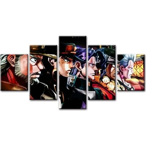 Home Decor Canvas Paintings Bizarre Wall Art Printed Modular Japanese Anime Role Poster Framework For Living Room