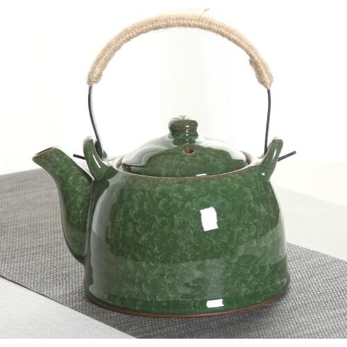Chinese Style Ceramic Teapot = Loop-Handled Teapot Single Teapot Tea Set = Teapot Restaurant Tea Kettle = Household
