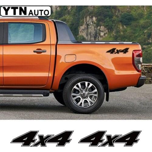 2pcs 4x4 Auto Door Side Decals Car Tail Decor Vinyl Stickers For Nissan NAVARA Mitsubishi L200 Triton Pick Up Car Accessories