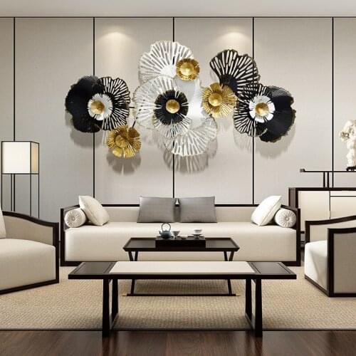 Nordic Home Wall Decorations Creative Wrought Iron Wall Decorations Three-dimensional Wall Decorations Living Room Background
