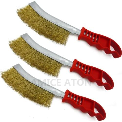 Multifunction Knife Type Steel Brush Industrial Copper Wire Household Cleaning Descaling Plastic Rust Removal Top Polish Tools