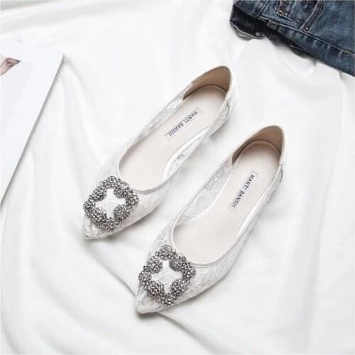 Fashion womens crystal lace high heels shallow mouth single shoes rhinestone comfortable womens shoes 33-42