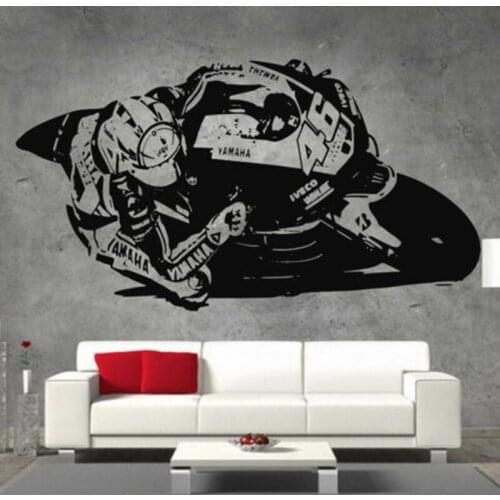 Moto GP Motorcycle Racing Sticker Decal Posters Vinyl Wall Autobike Pegatina Decor Mural