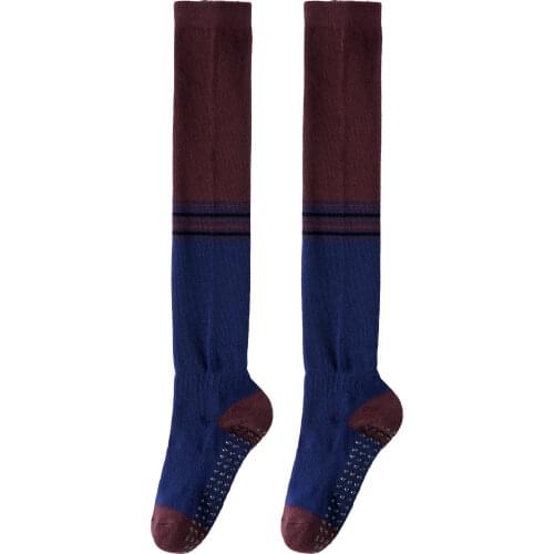 Unisex Socks Long Tube Yoga Socks Non Slip Silicone Bottom Sport Dance Sock Autumn Winter Cotton Knee Length Leg Warmer Stocking