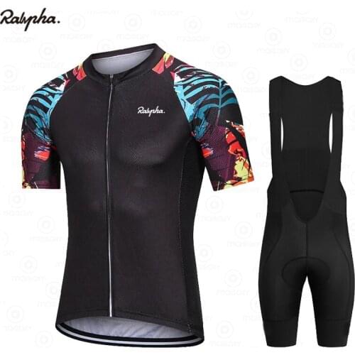 2021 New Ralvpha New Bicycle Team Short Sleeve MTB Maillot Ropa Ciclismo Raphaful Men Summer Breathable Cycling Clothing Sets