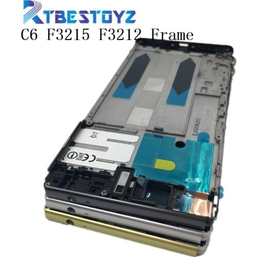 RTBESTOYZ Front Plate Bezel Housing LCD Frame Cover For Sony Xperia XA Ultra C6 F3215 F3212 Front Housing Faceplate Repair Parts