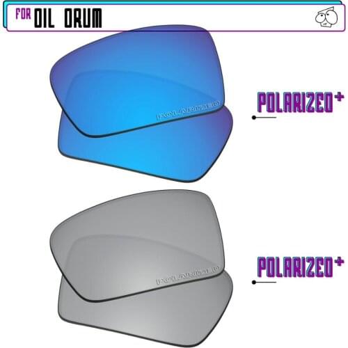 EZReplace Polarized Replacement Lenses for - Oakley Oil Drum Sunglasses - Sir P Plus-BluePPlus