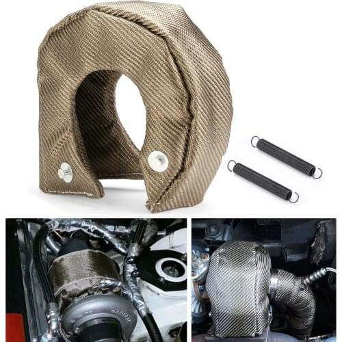 Durable T3 Titanium Underside/Outside Turbo Heat Shield/Blanket Proof Heat Shield Barrier Turbocharger Cover Wrap