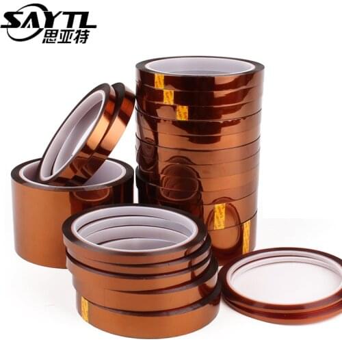 Heat tape 1PCS 33m Heat Resistant Polyimide Tape High Temperature Adhesive Insulation Tape for BGA Electronic Repair PCB SMT