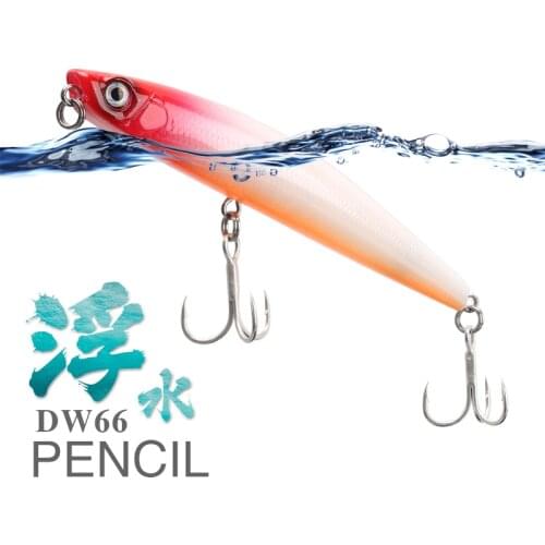 TSURINOYA Floating Pencil DW66 98mm 9.2g Quality Hard Lure Fishing Lure Top Water Artificial MInnow Crankbait Lure Isca