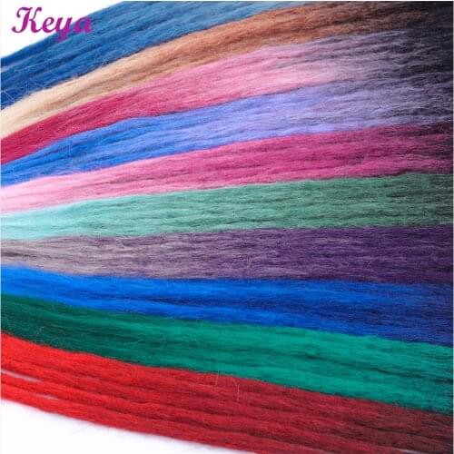 Keya Dreads Extensions Blue Ombre Dreadlock Hippie Crochet Braids 24 Inch Synthetic Dreads Extensions Braiding Hair For Women
